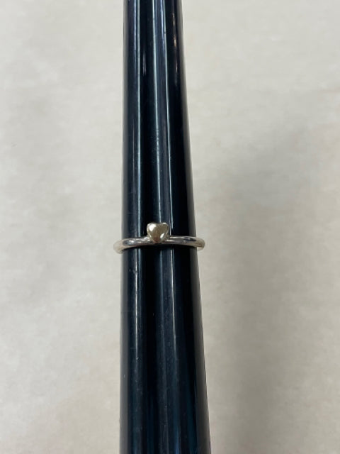 PANDORA TWO TONE GOLD HEART RING 6.5