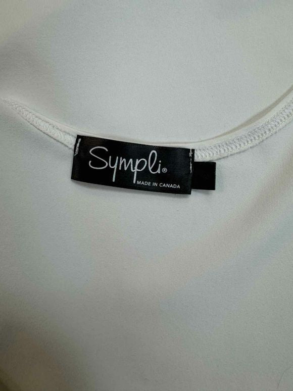 SYMPLI GO TO RELAX WHITE TANK TOP SIZE S