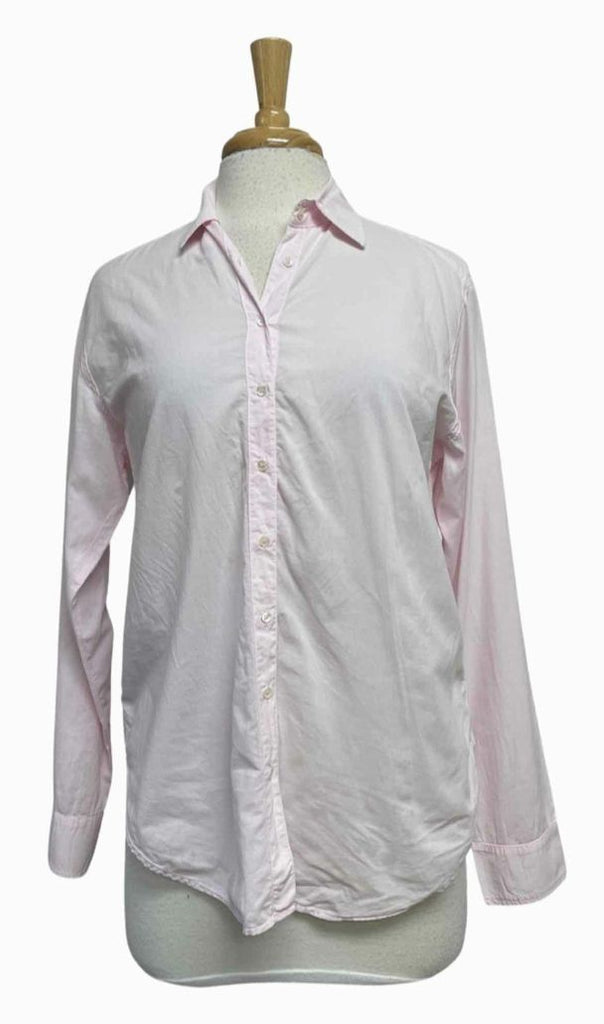 XIRENA COLLARED BUTTON UP LS PINK SHIRT SIZE XS