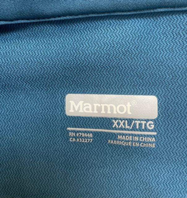 MARMOT ESTES II ZIP BLUES JACKET SIZE 1X