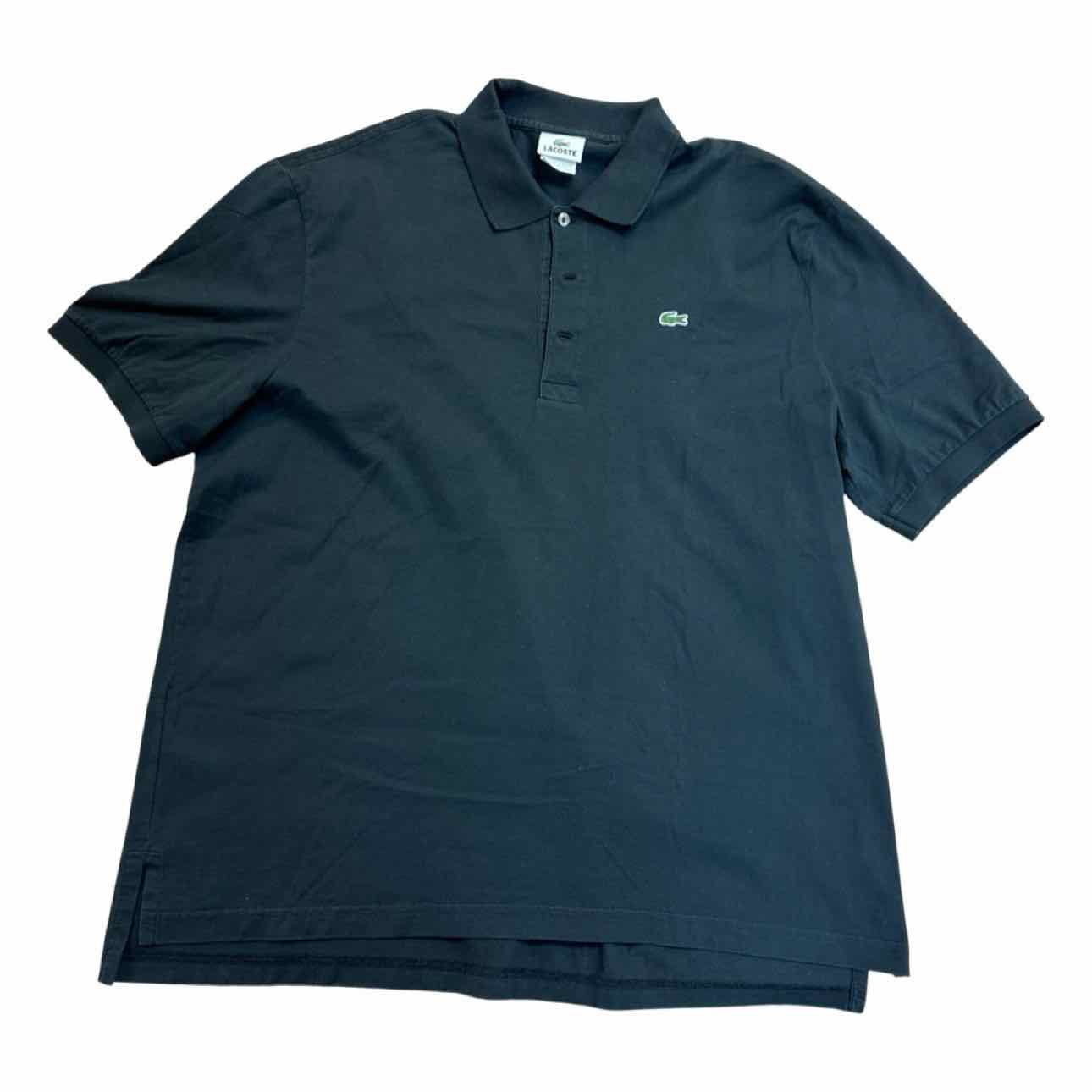 LACOSTE POLO BLACK SHIRT SIZE 2XL