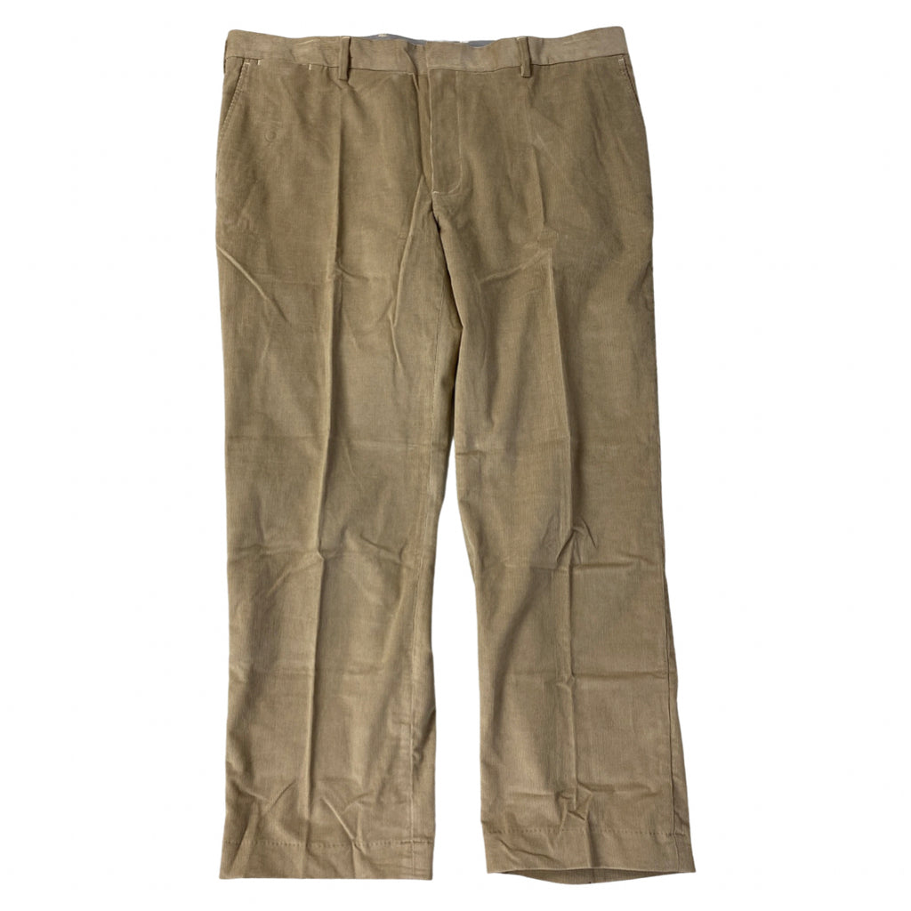 NWOT! LANDS END KHAKI TAILORED CUFFED CORDUROY TROUSERS SIZE 42