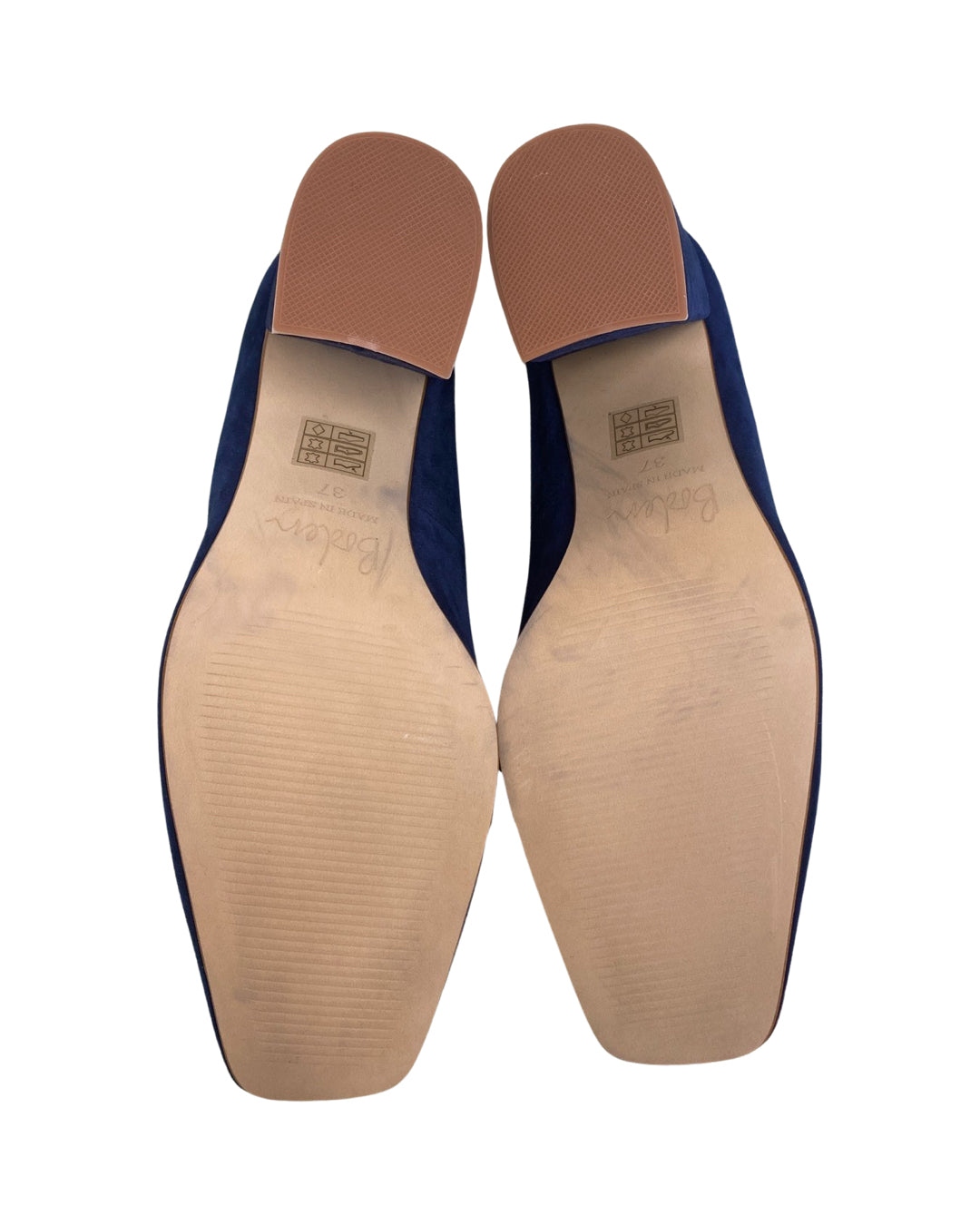 BODEN BLUE SCALLOPED DETAIL HEELS SIZE 37