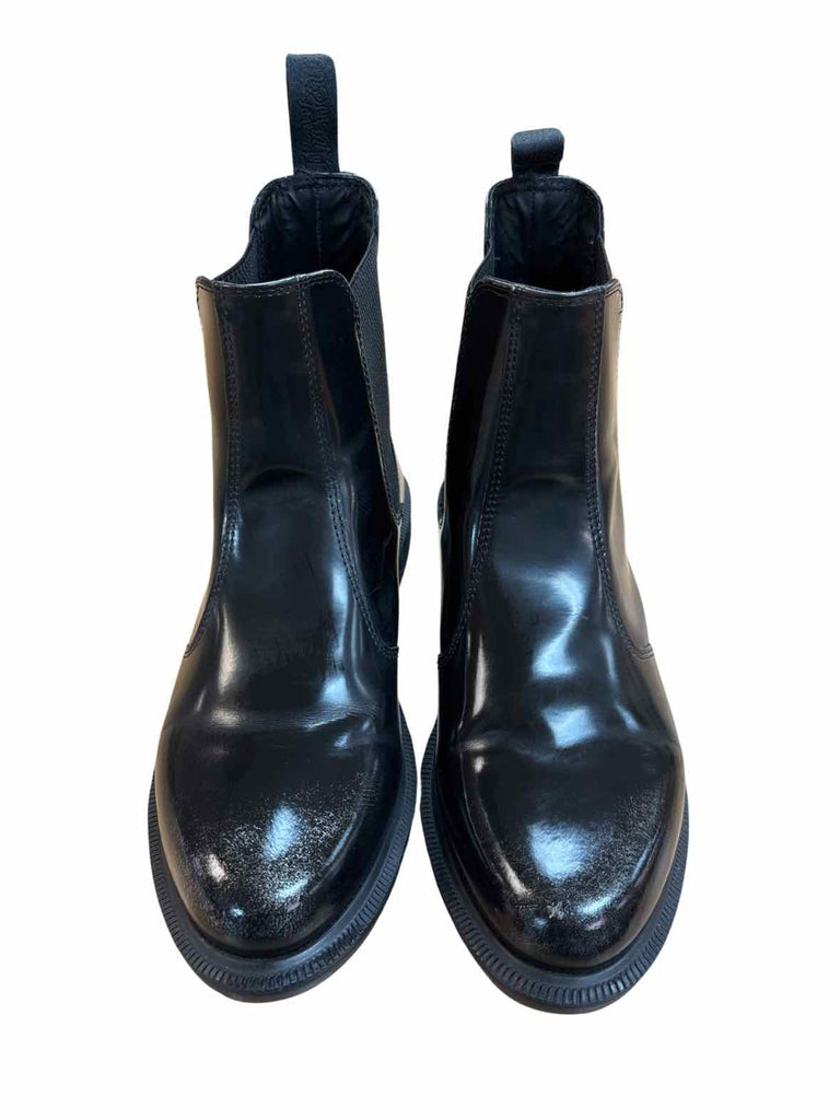 DR MARTENS FLORA PULL ON CHELSEA BLACK BOOTS SIZE 9