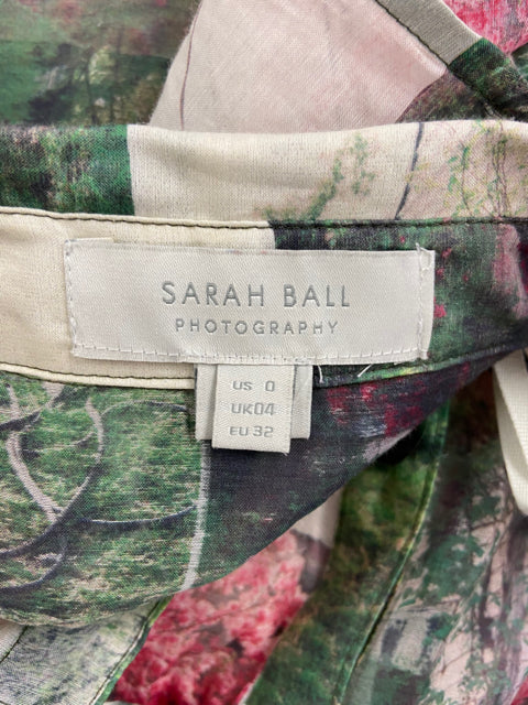 ANTHROPOLOGIE SARAH BALL PHOTOGRAPHY SLEEVELESS DRESS SZ 0