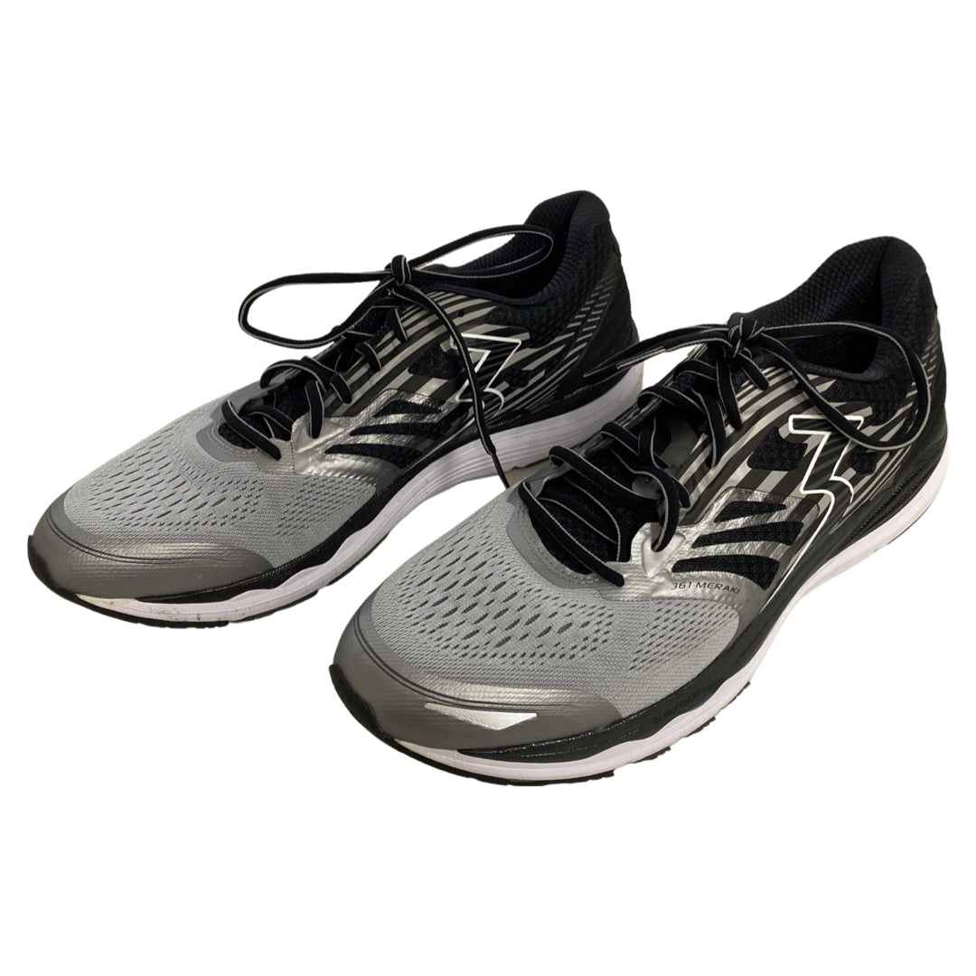361 BLACK/GRAY DEGREE MEN'S SENSATION 4 RUNNING SNEAKERS SIZE 13