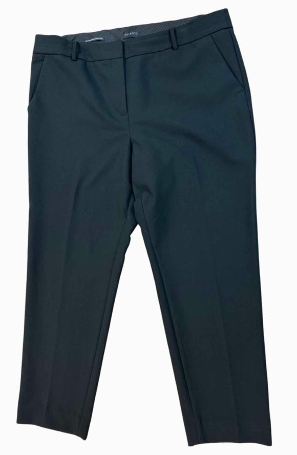 TALBOTS HAMPSHIRE ANKLE BLACK PANTS SIZE 18