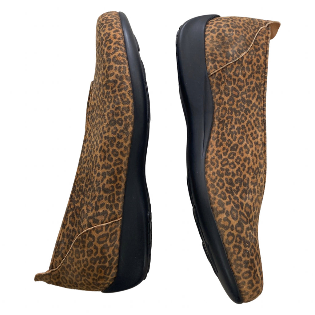 WOLKY CHEETAH WEDGE SLIP-ON FLATS SIZE 40