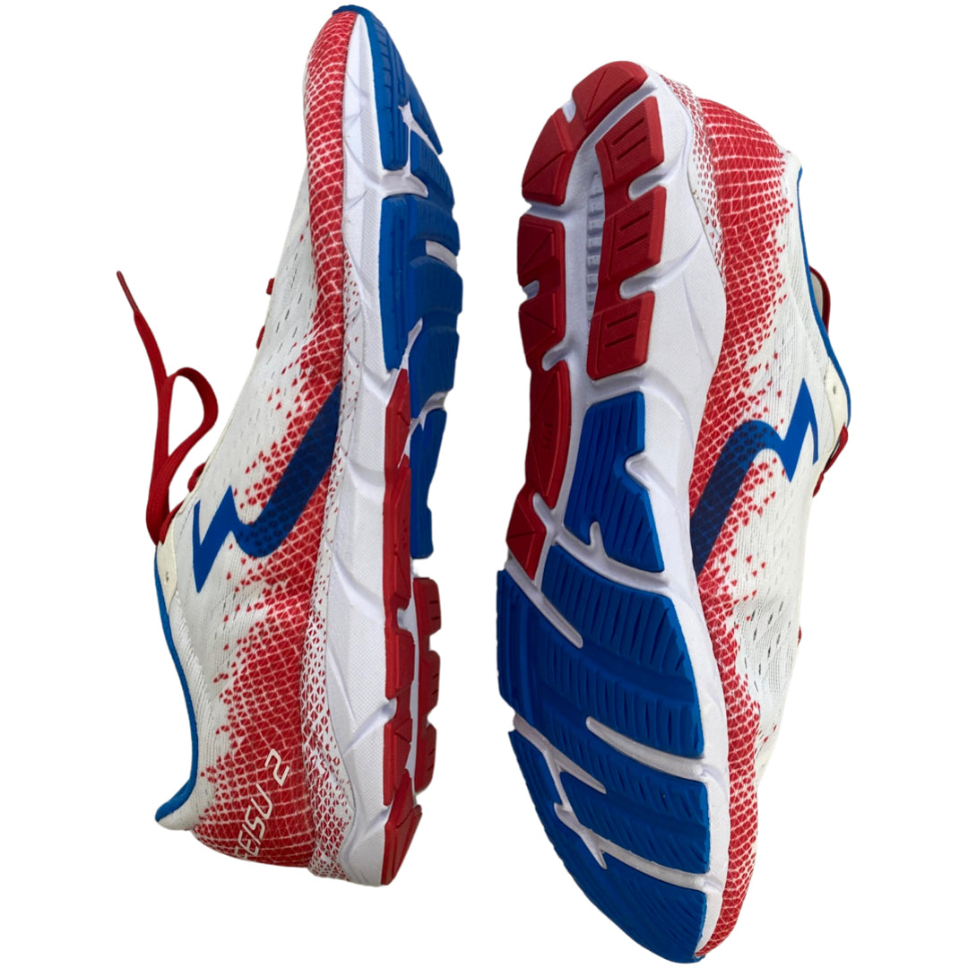 コンベンショナルレストレーション（4） 361 WHITE/RED DEGREE MORPHIT SENSATION 4 RUNNING SNEAKERS