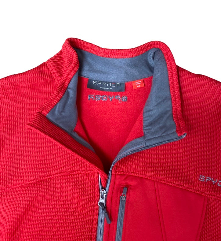 SPYDER BANDIT HALF ZIP PULLOVER RED MJACKET SIZE XXLARGE