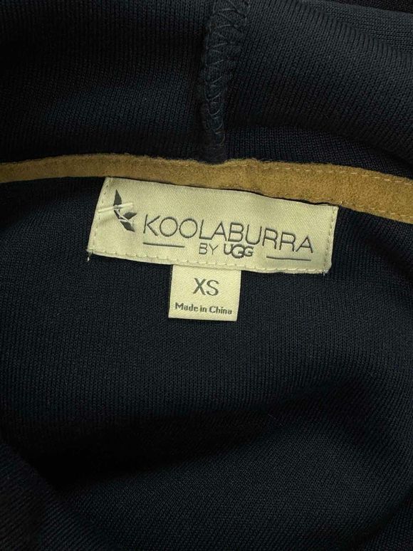KOOLABURA FLEECE LOUNGE HOODIE NAVY DRESS SIZE XS