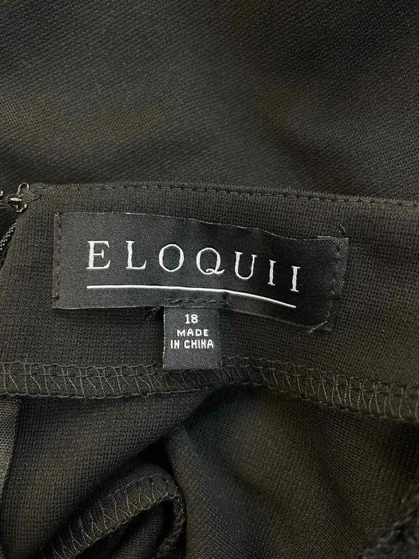 ELOQUII BELL SLEEVE BLACK DRESS SIZE 18