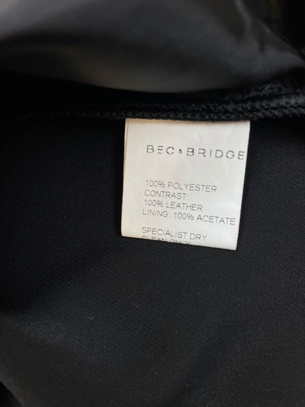 BEC & BRIDGE ROOSEVELT ASYMMETRICAL BLACK SKIRT SIZE 6