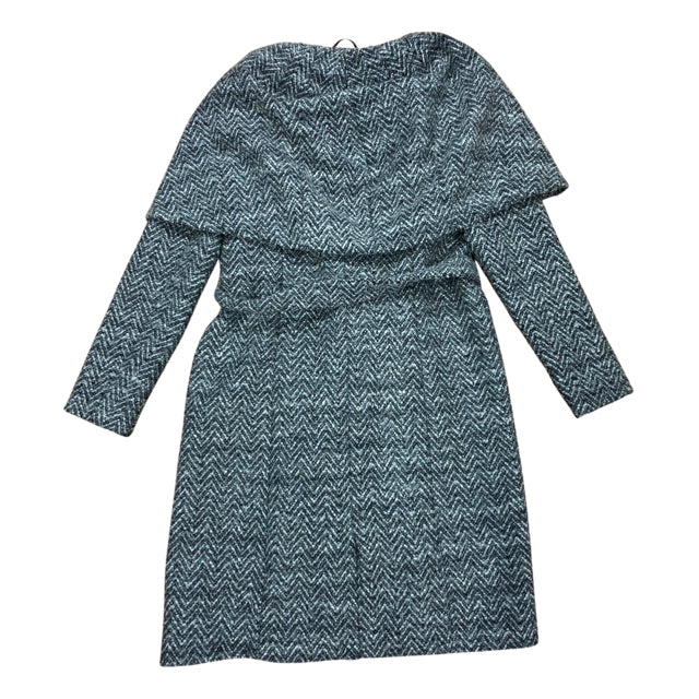 ZAC POSEN ALICIA HERRINGBONE WRAP JACKET SIZE 10