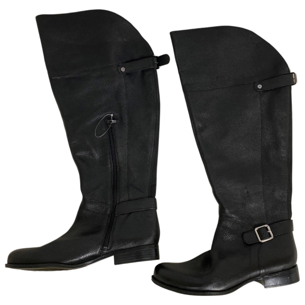 NWT! NATURALIZER BLACK WIDE CALF BOOTS SIZE 9.5