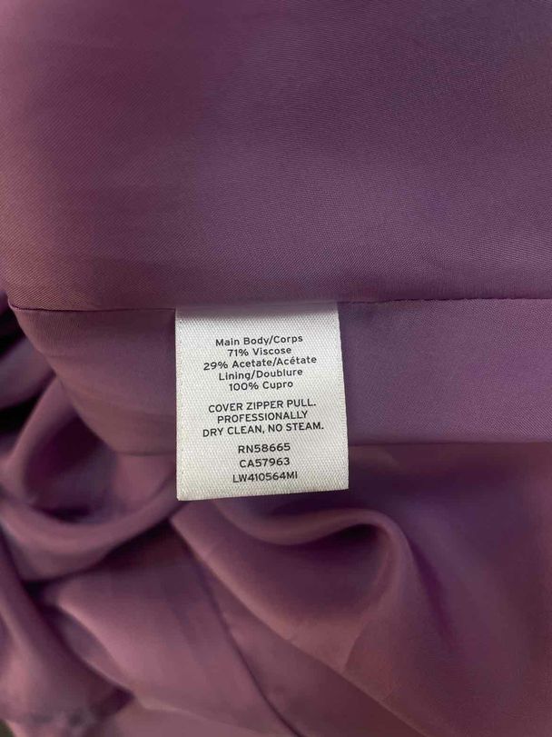 LEWIT NWT! STRETCH SILK LINED PURPLE MIDI DRESS SIZE 8