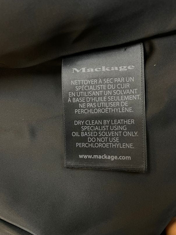 MACKAGE WOOL CASHMERE BLEND CROP DOUBLE BREASTED COATS BLACK SIZE S