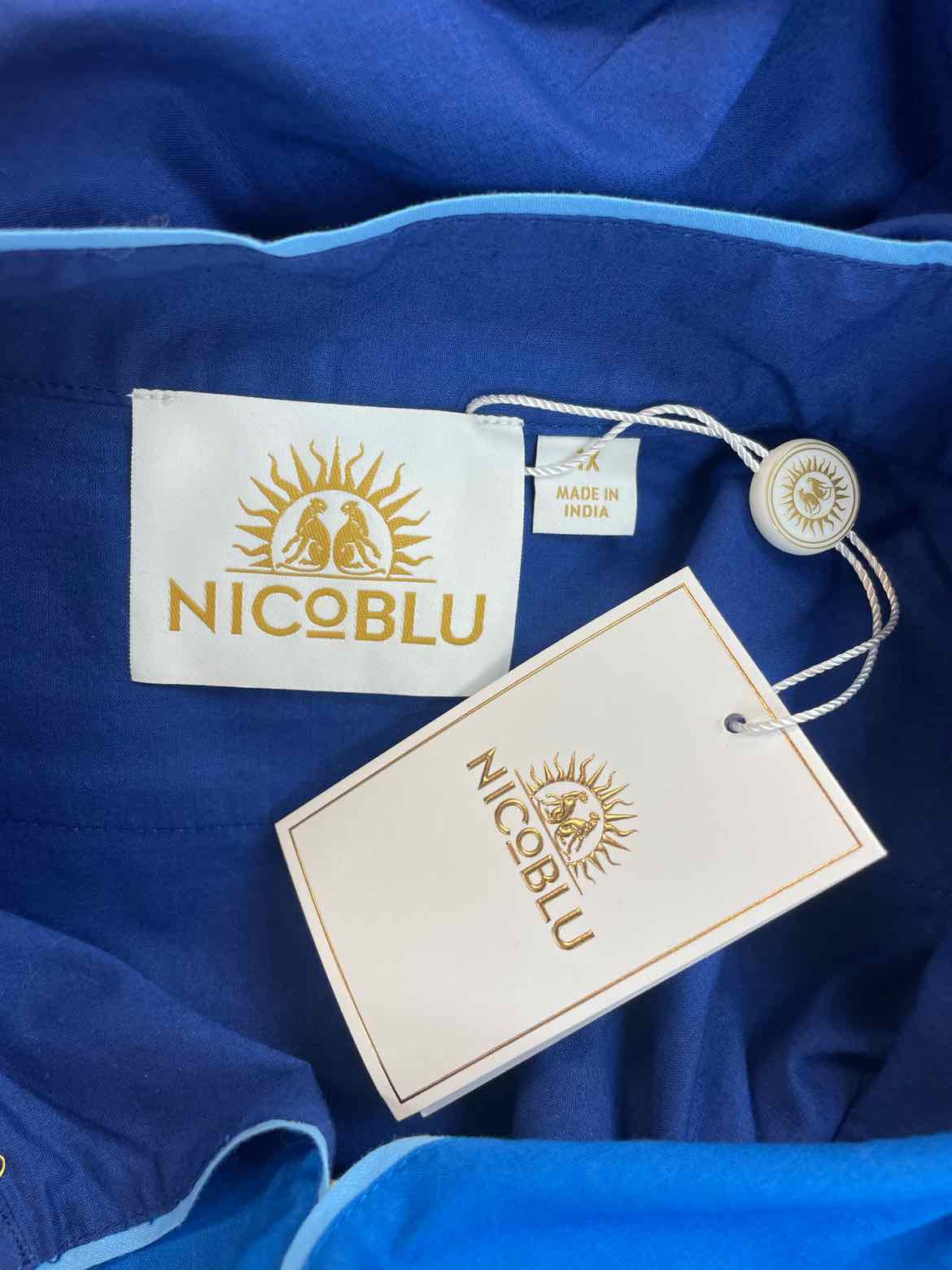 NICOBLU NWT! COBALT NAVY KAFTAN SIZE 1X