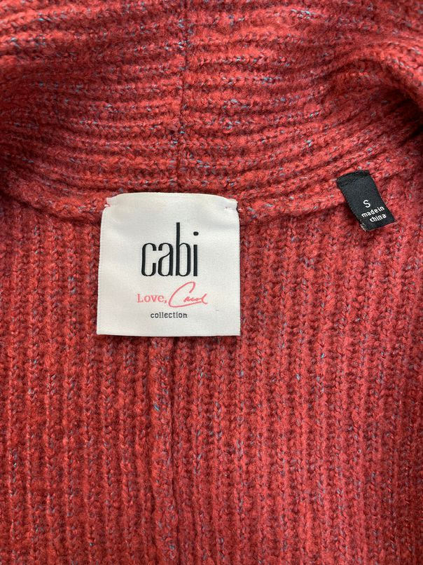 CABI LOVE, CAROL ROSEWOOD OVERSIZE RED SWEATER SIZE S
