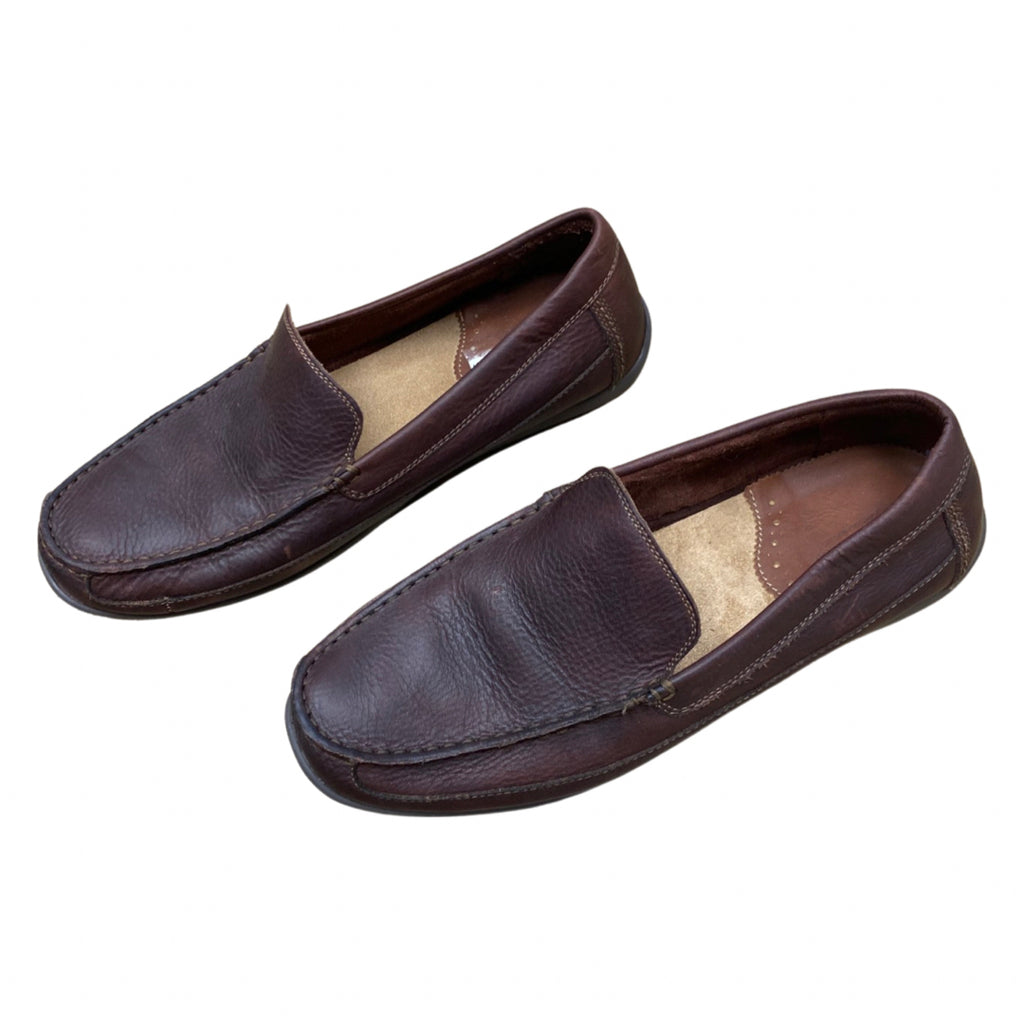 JOHNSTON & MURPHY BROWN MURPHY DRIVING LEATHER MOCCASINS SIZE 10.5