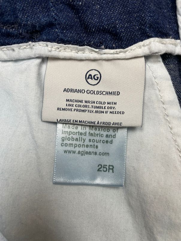 ADRIANO GOLDSCHMEID AG THE YASMEEN PLEATED TROUSER CHAMBRAY PANT SIZE 25