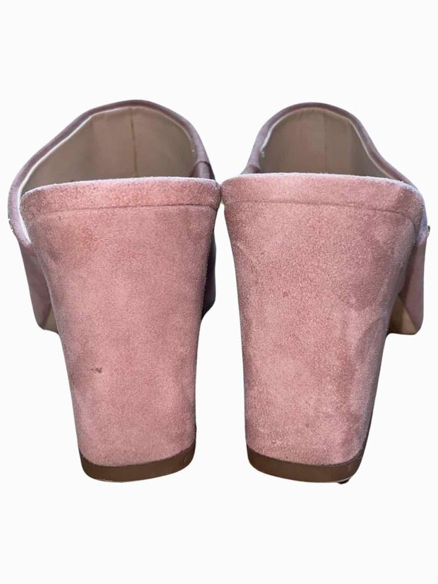 SAM EDELMAN BLUSH RHETA SUEDE MULE SANDALS
