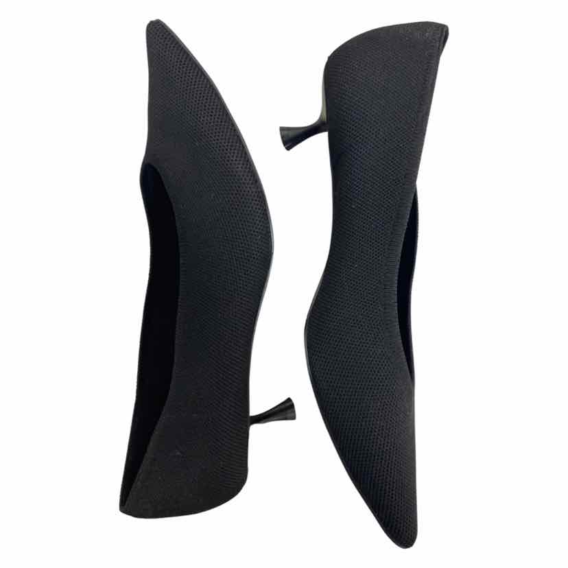 VIVAIA BLACK STELLA 2.0 KITTEN HEEL POINTED TOE PUMPS SIZE 42