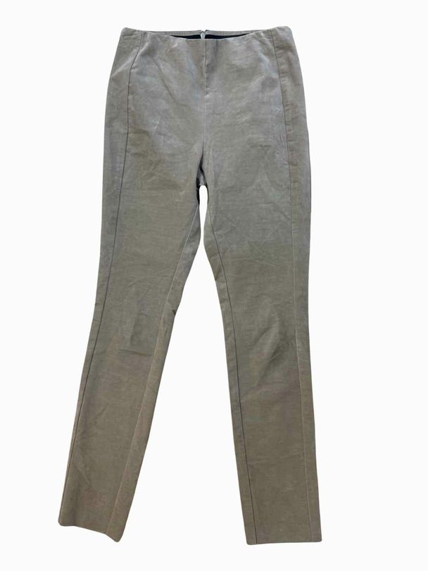 THEORY NAVALENE VELVET TAN PANT SIZE 2