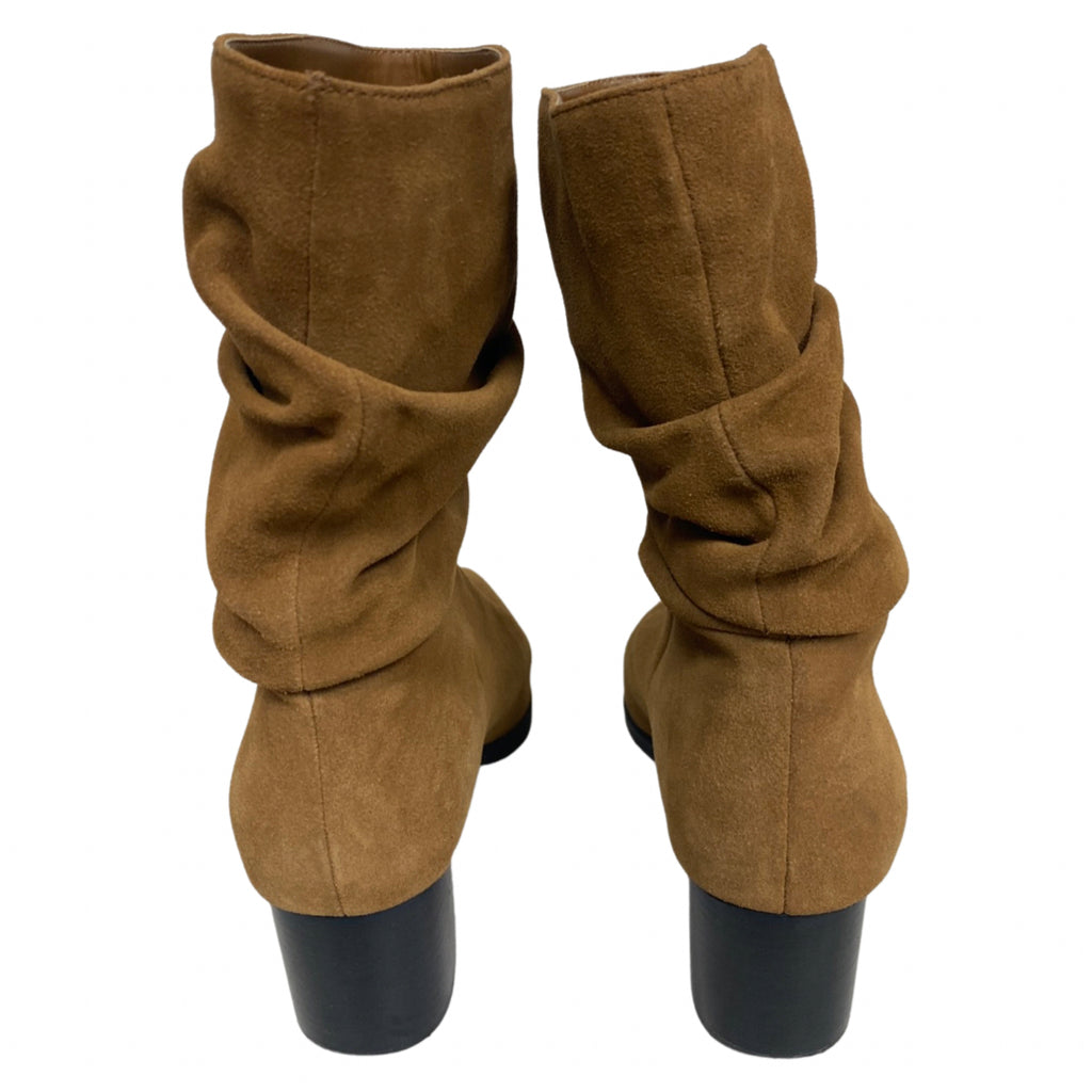 BLONDO CHESTNUT WATERPROOF SUEDE TALLAH SLOUCH BOOTS SIZE 11
