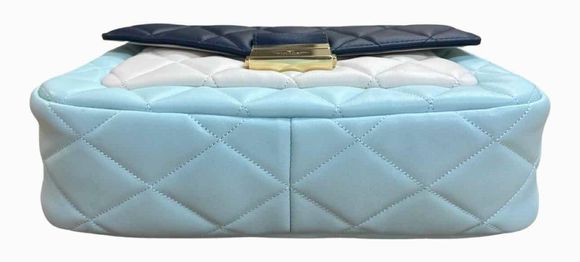 KATE SPADE NWT! CAREY QUILTED LEATHER MEDIUM FLAP CONVERTIBLE TURQUISE SHOULDER BAG