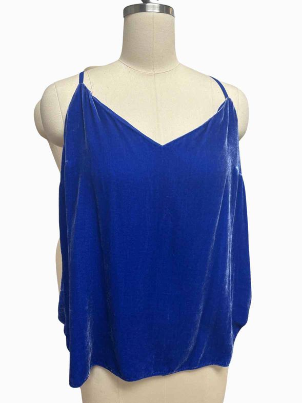 LILLY PULITZER BLUE VELOUR TANK