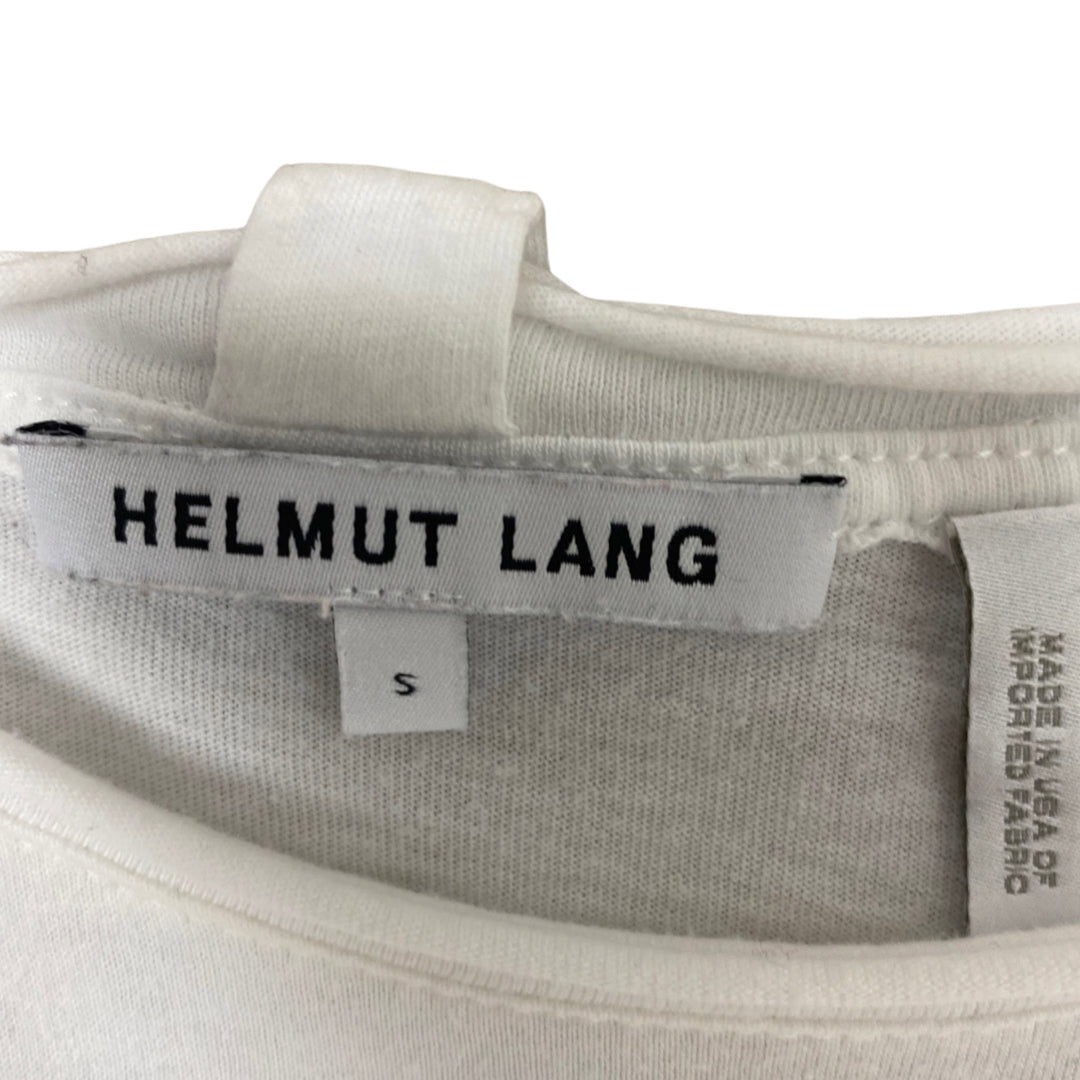 HELMUT LANG WHITE POCKET T-SHIRT TOP SIZE SMALL