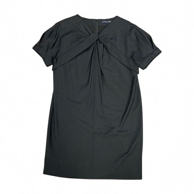 MAGASCHONI BLACK TWIST FRONT SHIFT COCKTAIL DRESS 16