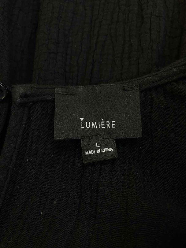 LUMIERE ROMPER BLACK DRESS SIZE L