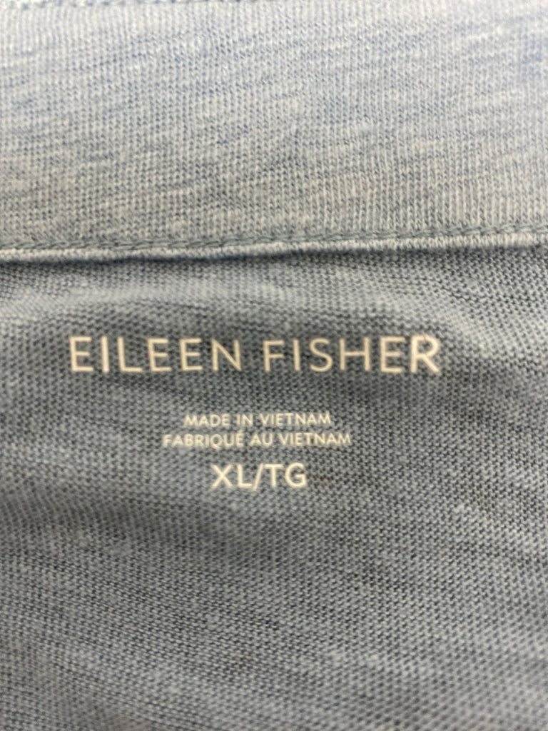 EILEEN FISHER BLUE LONG SLEEVE TOP SIZE XLARGE