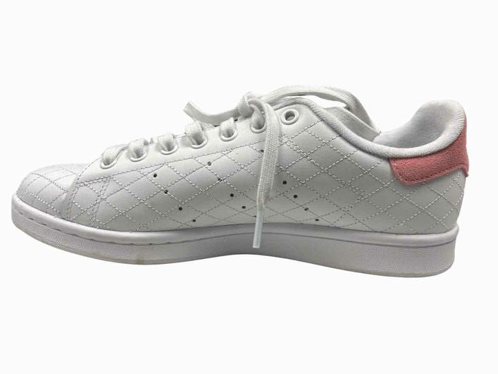 ADIDAS WHITE GLOW PINK QUILTED SNEAKER SIZE 10