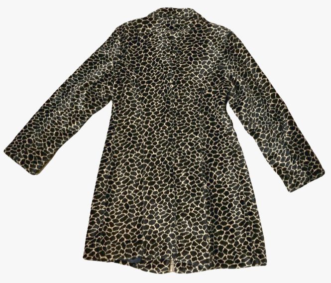 BERNARDO FAUX FUR GIRAFFE COAT SIZE MEDIUM