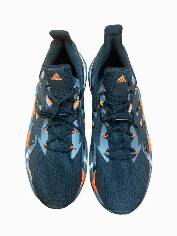 ADIDAS BLACK AND ORANGE ADIDAS SIZE 14