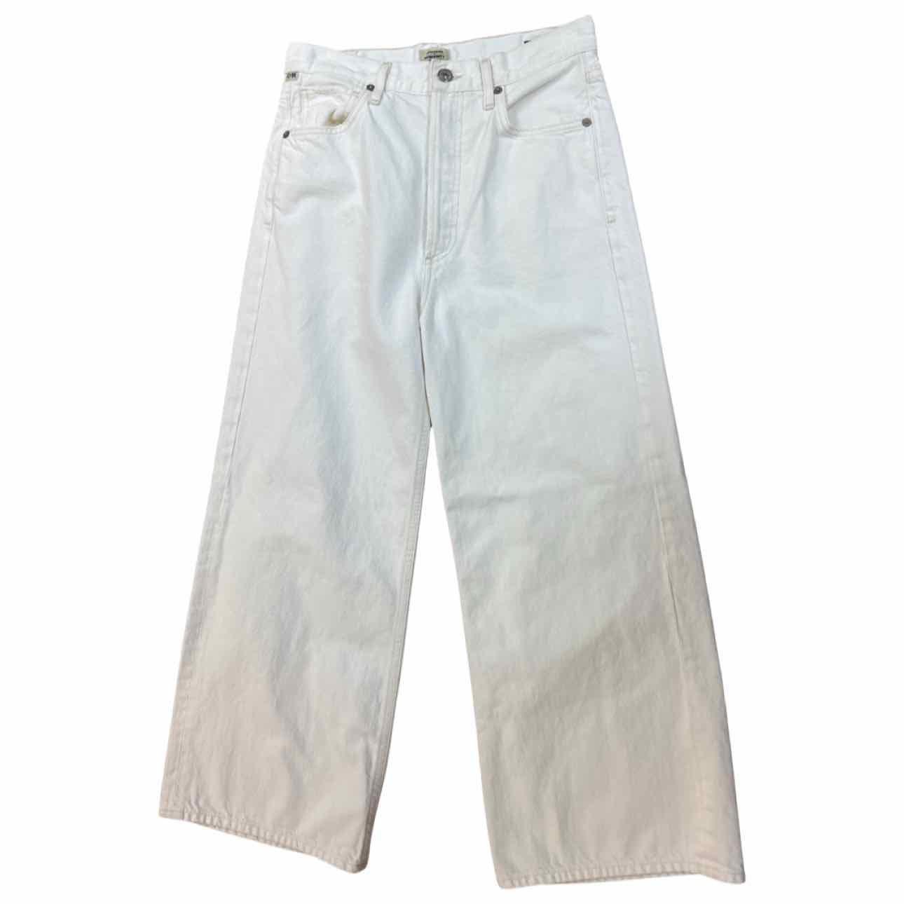 CITIZENS OF HUMANITY SACHA HIGH RISE WIDE LEG DENIM IN IDYLL SIZE 27