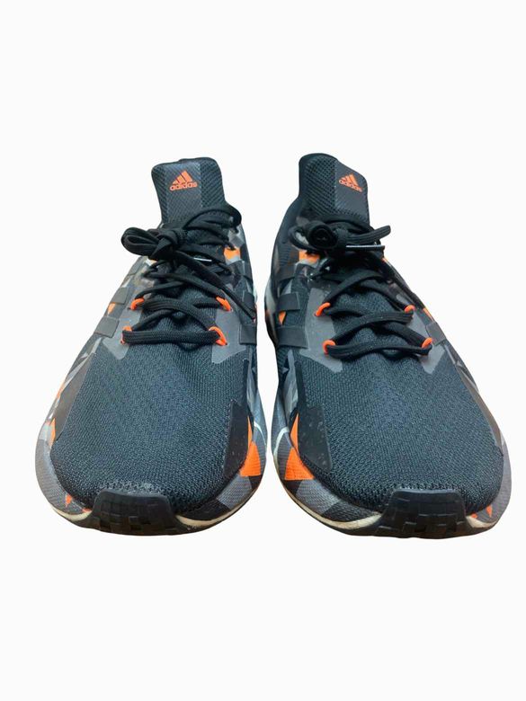 ADIDAS BLACK AND ORANGE ADIDAS SIZE 14