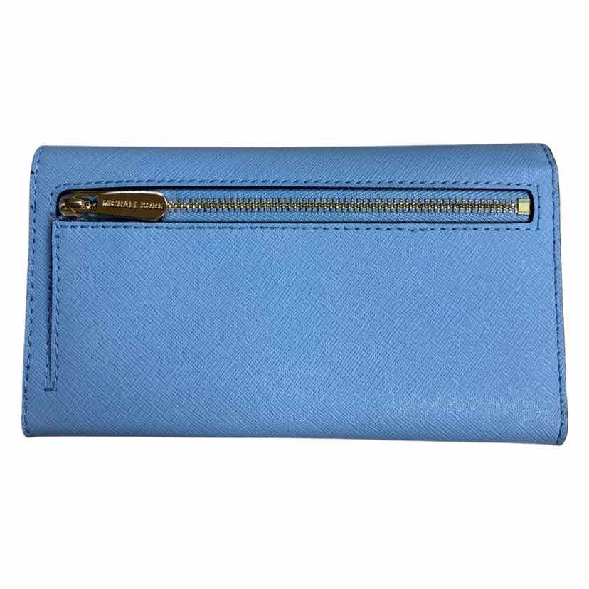 NWT Michael Kors JetSet Travel buy Wallet- STEEL BLUE